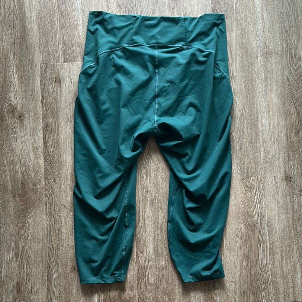 REI Active Pursuits 7/8 Tights Emerald Green Size 3X High Waist Workout Leggings - Picture 4 of 4